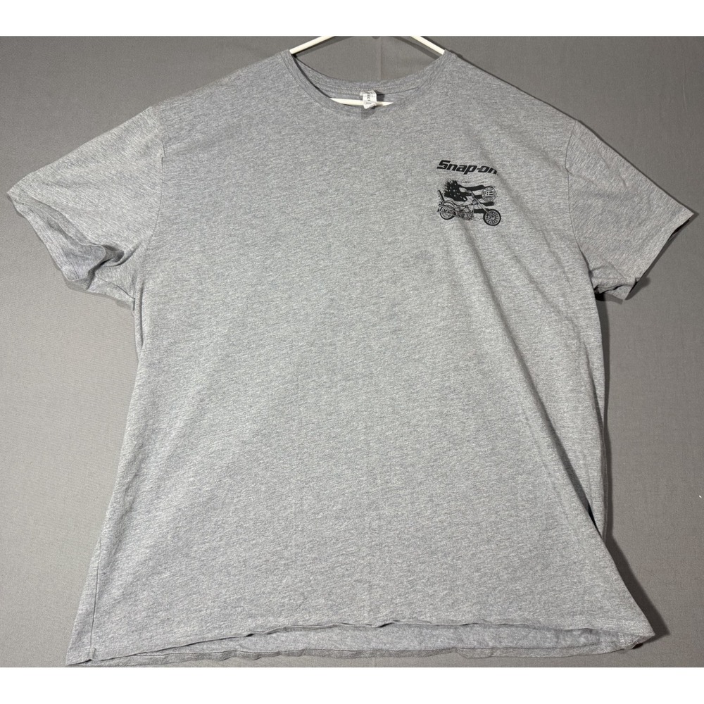 Snap-On Motorcycle Gray Threadfast T-shirt 3XL Live Fast Wrench Hard